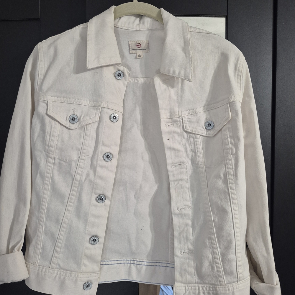 AG Adriano Goldschmied Off-White Denim Jacket